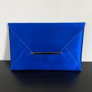 BCBG MaxAzria Elegant Blue Envelope Clutch